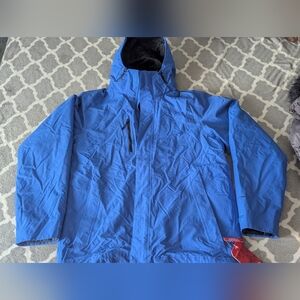 NWT The North Face Men’s Large Blue DryVent 3-in-1 Waterproof Ski Jacket